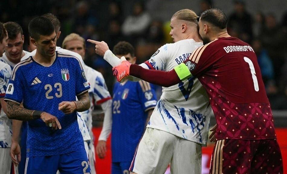 น่าอับอาย 1-7! อิตาลีพ่ายแพ้สองต่อนอร์เวย์ ต้องเผชิญกับรอบเพลย์ออฟเป็นครั้งที่สามติดต่อกัน เสี่ยงพลาดฟุตบอลโลกเป็นครั้งที่ 12 ติดต่อกัน_ฮาแลนด์_เอสปิซิโต้_บาสโตนี่