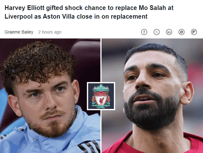 เพียงห้าครั้งเท่านั้น! วิลล่ายกเลิกสัญญายืมตัวเอลเลียตต์ ขณะที่ MVP ทีมยู-21 กลับลิเวอร์พูล_ซาลาห์_สล็อต_อลิสซอน